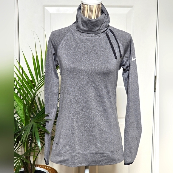 Nike Pro Women's Compression Heather Long Sleeve Size M - Picture 1 of 9